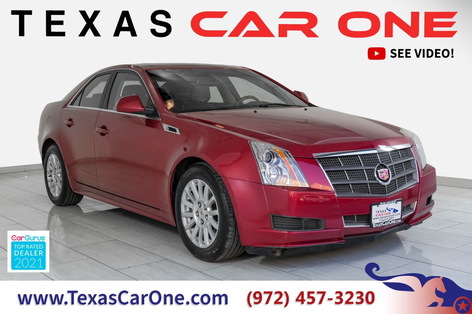 2011 Cadillac CTS 3.0L LUXURY SUNROOF LEATHER HEATED SEATS REAR CAME 1