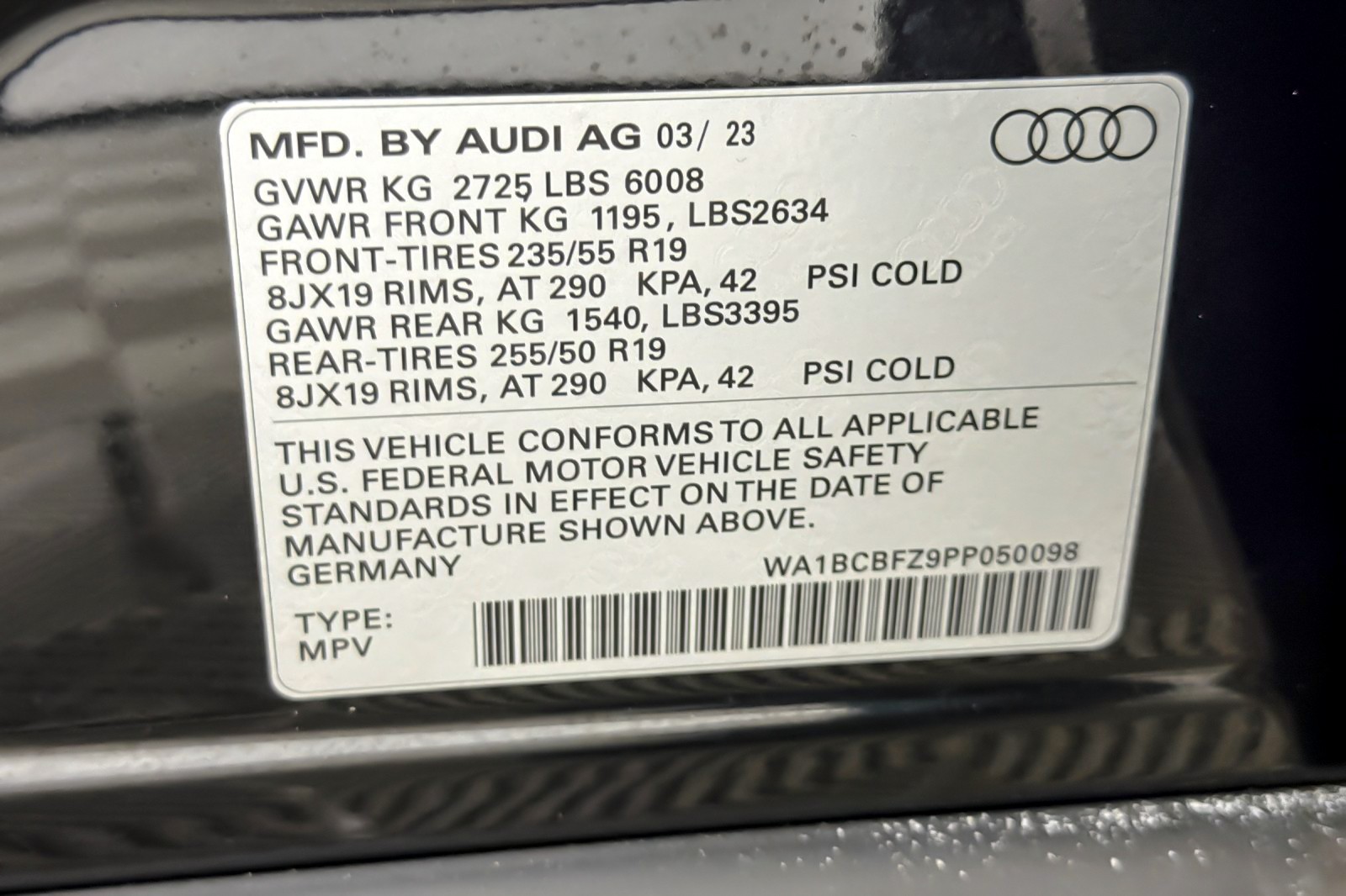 Certified Used 2023 Mythos Black Metallic Audi Premium Plus 40 RWD image 27