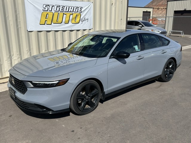Urban Gray Pear 2023 Honda Accord Hybrid Sedan Front-Wheel Drive Automatic