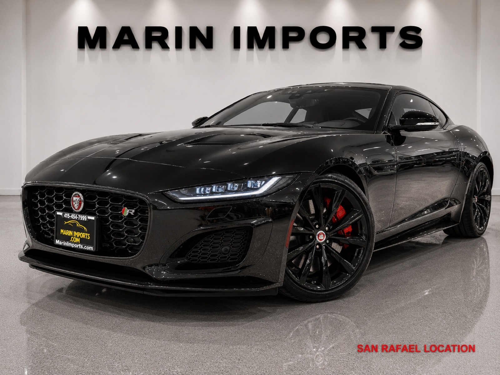Santorini Black Metallic 2023 Jaguar F-TYPE Coupe All-Wheel Drive Automatic