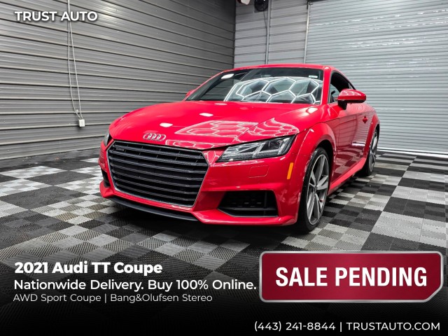 Orange (Tango Red Metallic) 2021 Audi TT Coupe All-Wheel Drive 7-Speed Dual Clutch