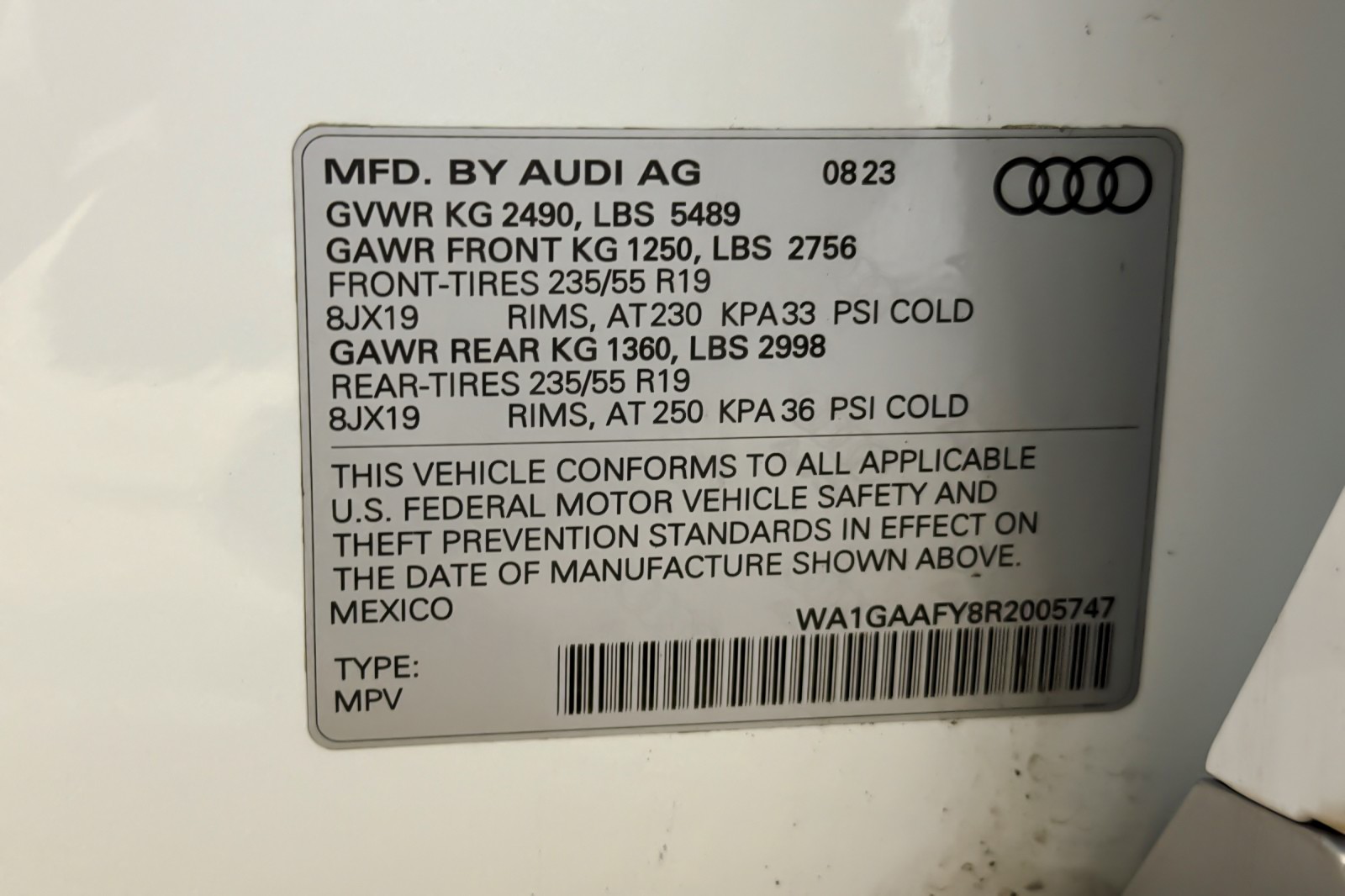 Used 2024 Glacier White Metallic Audi S line Premium 45 TFSI quattro image 27