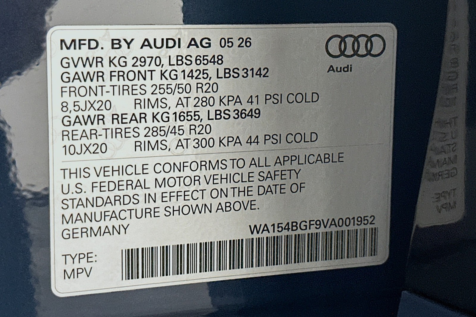New 2027 Plasma Blue Metallic Audi Premium Plus image 19