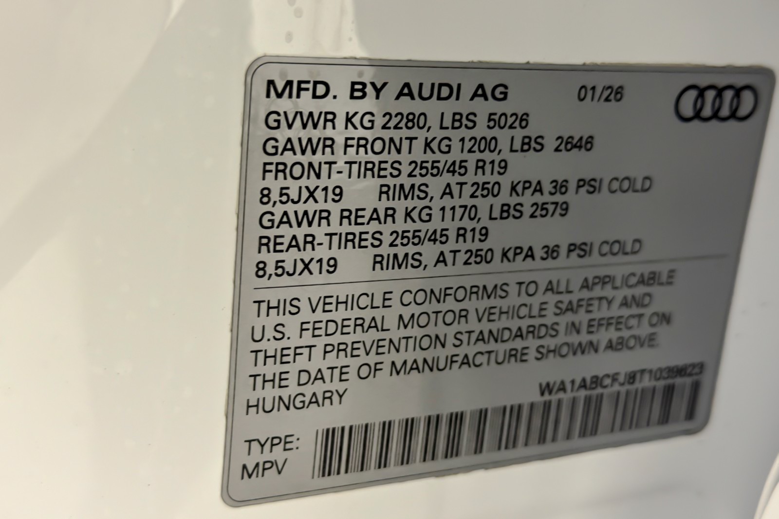 New 2026 Arkona White Audi S line quattro image 25