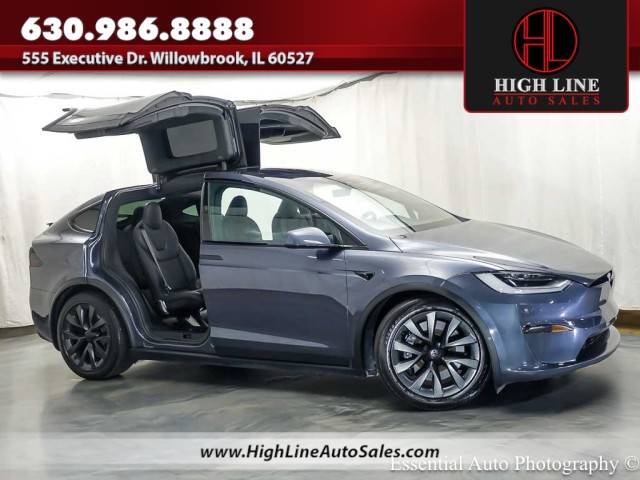 Midnight Silver Metallic 2023 Tesla Model X SUV / Crossover All-Wheel Drive Automatic