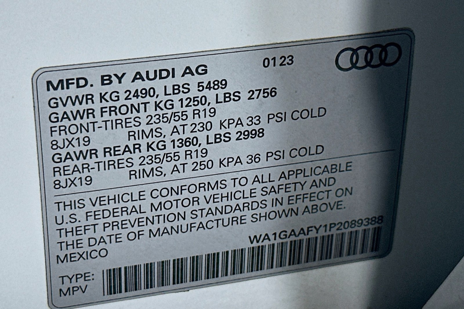 Used 2023 Glacier White Metallic Audi S line Premium image 24