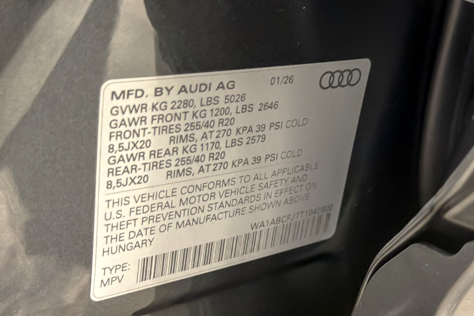 New 2026 Daytona Gray Pearl Effect Audi S line quattro image 28