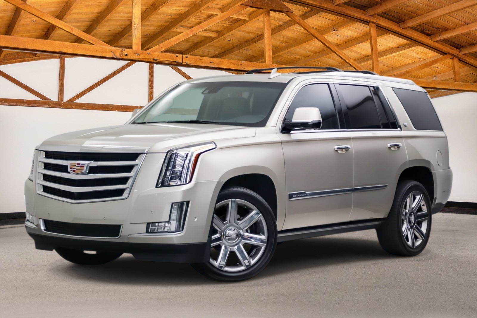 Silver Coast Metallic 2017 Cadillac Escalade SUV / Crossover Four-Wheel Drive Automatic
