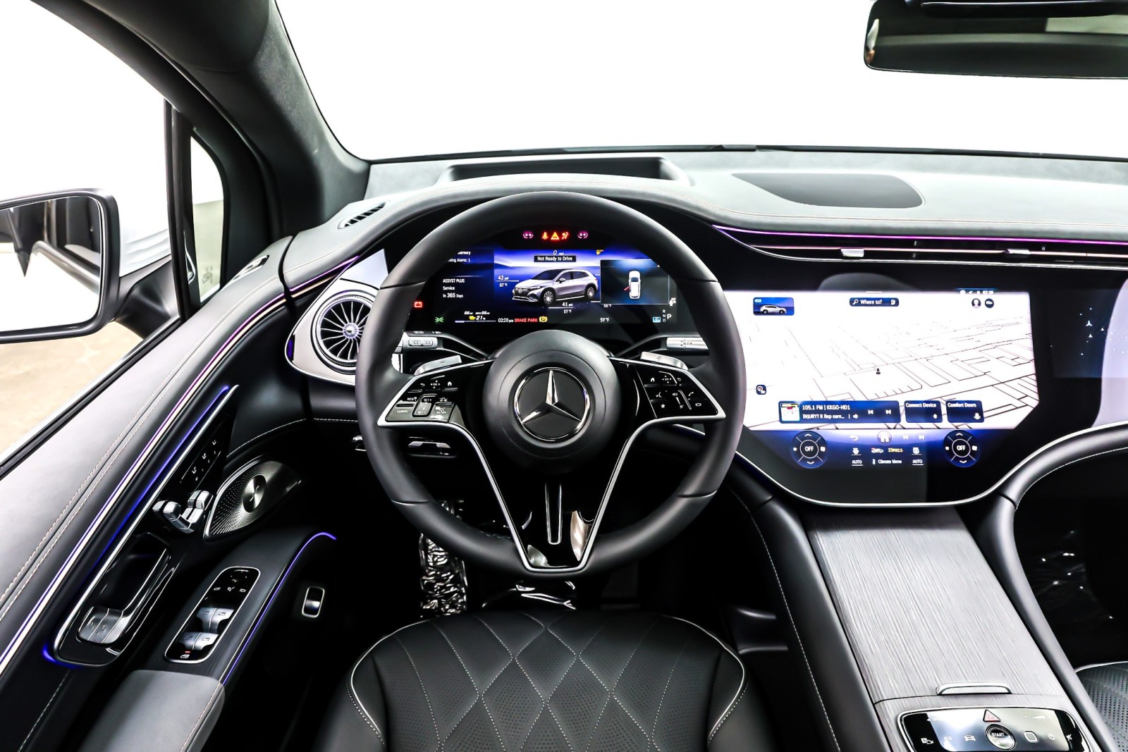 New 2026 MANUFAKTUR Moonlight White Metallic Mercedes-Benz EQS 550 image 4