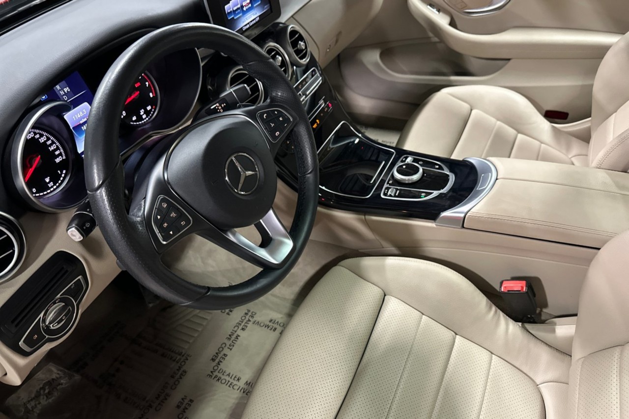 Used 2017 designo Cardinal Red Metallic Mercedes-Benz C 300 image 9
