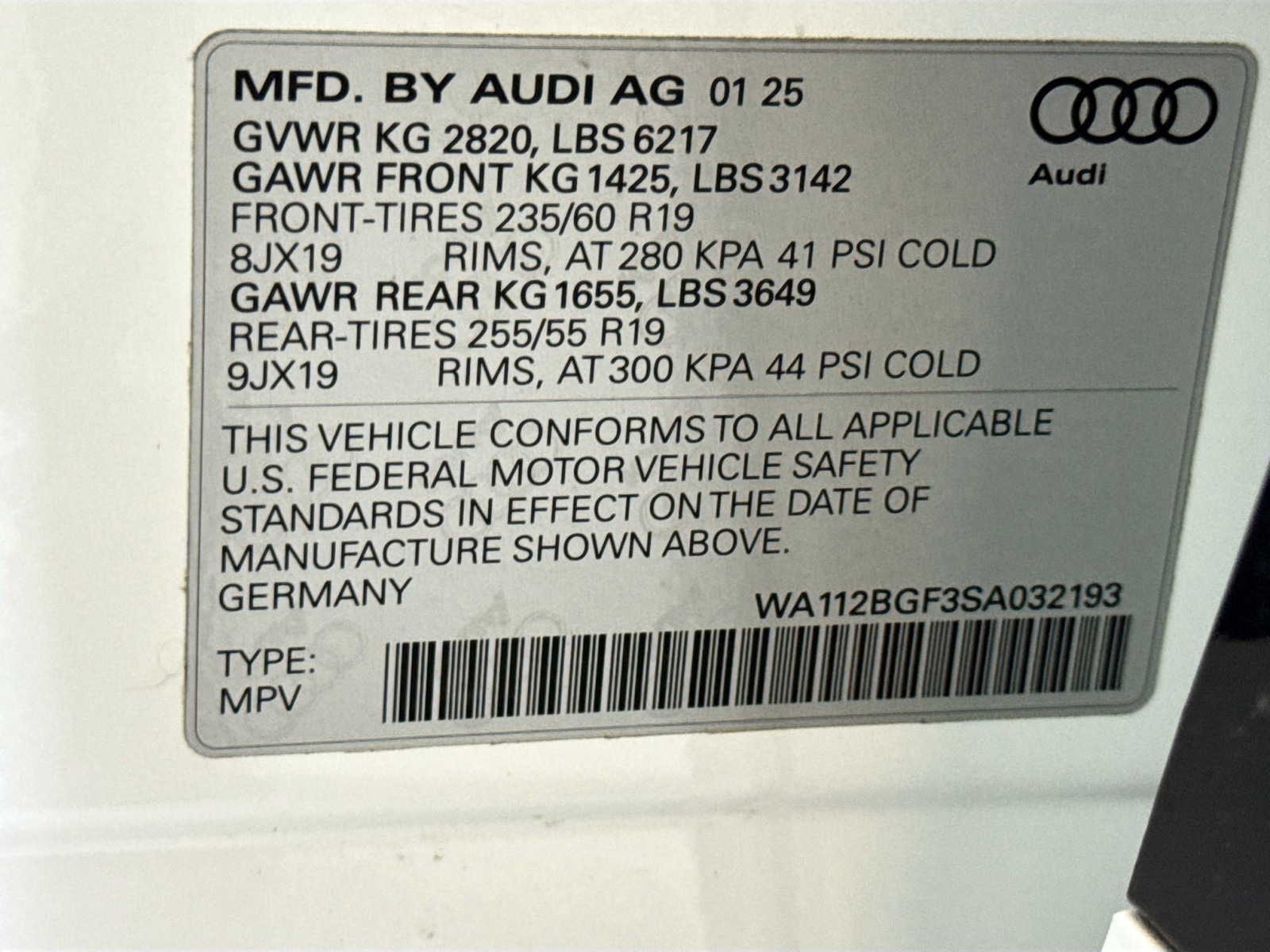 Used 2025 Glacier White Metallic Audi Premium image 29