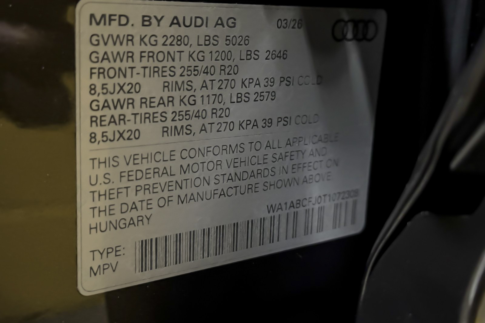 New 2026 Daytona Gray Pearl Effect Audi S line quattro image 24