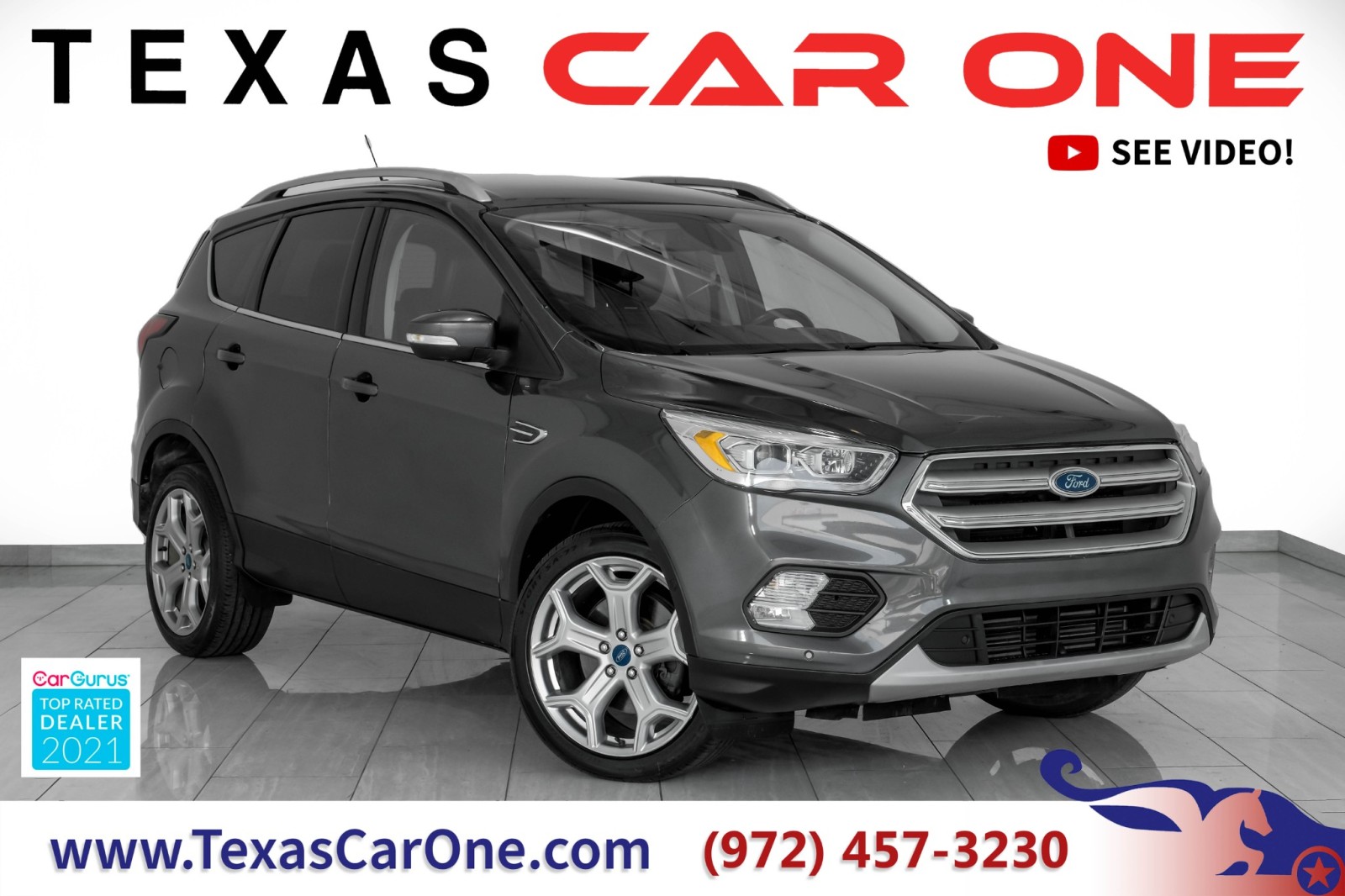 2019 Ford Escape TITANIUM 4WD NAVIGATION LEATHER HEATED SEATS REAR  1