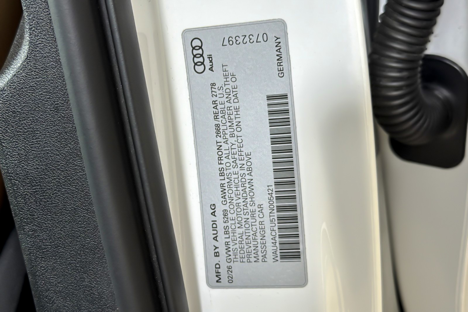Used 2026 Arkona White Audi Premium 2.0 TFSI quattro image 27