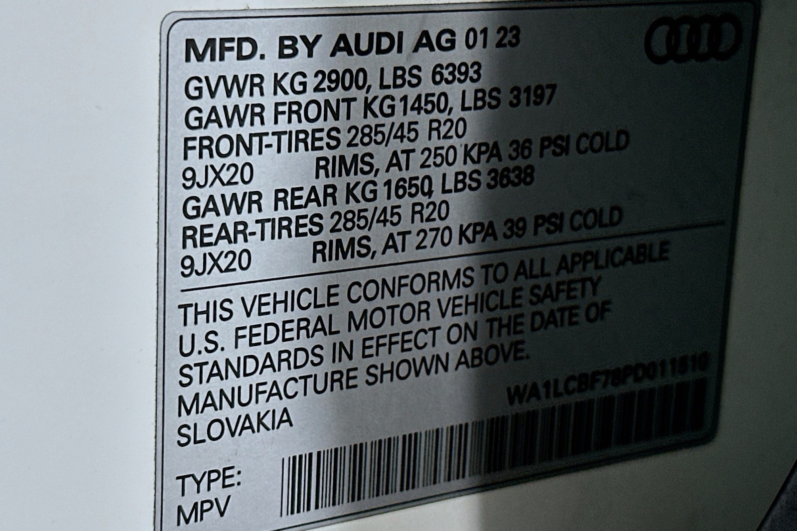 Used 2023 Carrara White Audi Premium Plus image 25