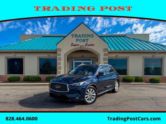 Hermosa Blue 2019 INFINITI QX50 Essential FWD SUV / Crossover Front-Wheel Drive Automatic