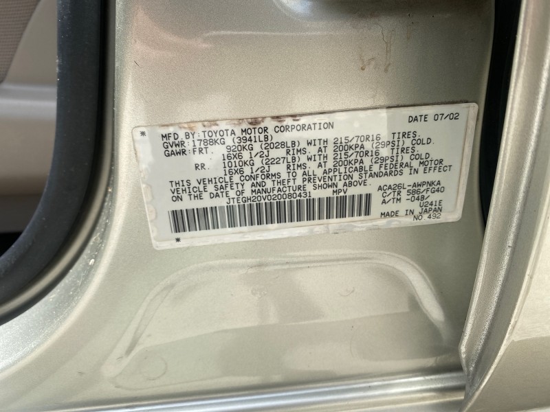 2002 Toyota RAV4 1 OWNER FL LOW MILES 83,089 in , 