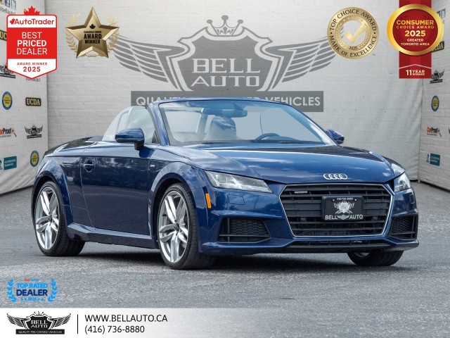 Scuba Blue Metallic/Black Roof 2016 Audi TT Convertible All-Wheel Drive Automatic