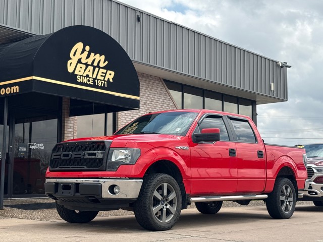 Race Red 2014 Ford F-150 XLT SuperCrew 4WD Pickup Truck Four-Wheel Drive Automatic