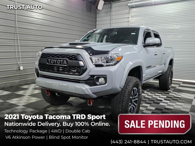 Cement 2021 Toyota Tacoma TRD Sport Double Cab 4WD Pickup Truck Four-Wheel Drive 6-Speed Automatic