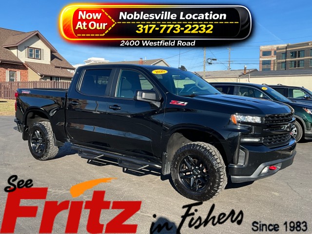 Black 2020 Chevrolet Silverado 1500 LT Trail Boss Crew Cab 4WD Pickup Truck Four-Wheel Drive Automatic