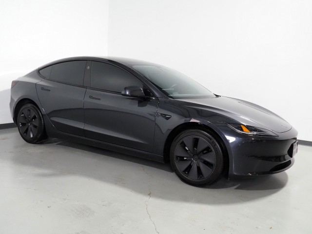 Gray (Stealth Grey) 2025 Tesla Model 3 Long Range RWD Sedan Rear-Wheel Drive Automatic