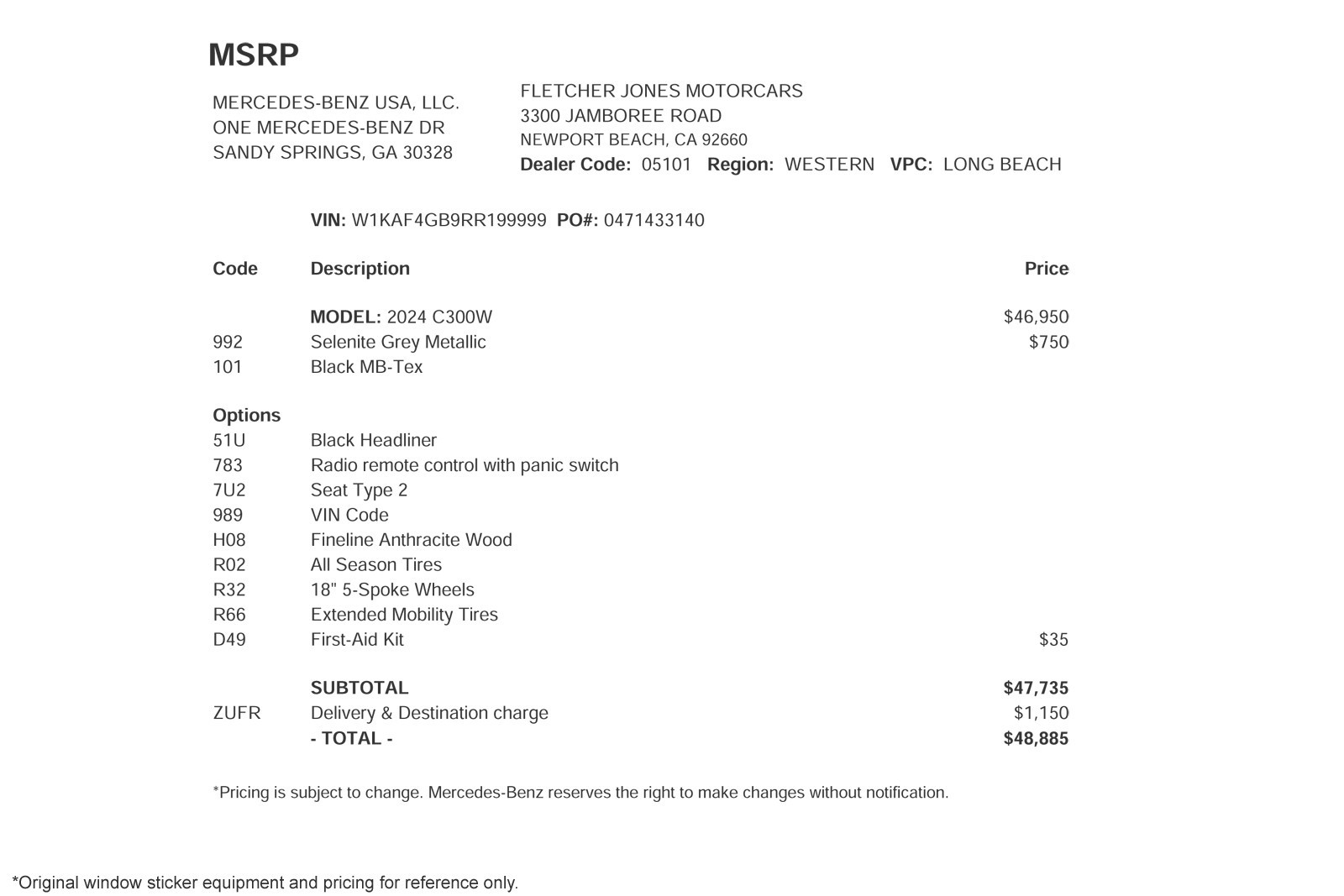 Certified Used 2024 Selenite Grey Metallic Mercedes-Benz C 300 Sedan image 2