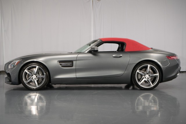 Gray (Selenite Grey Metallic) 2018 Mercedes-Benz AMG GT Roadster Convertible Rear-Wheel Drive Automatic