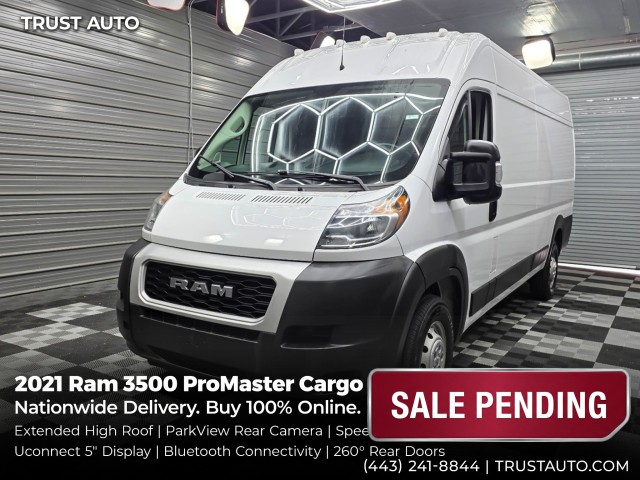 2021 RAM ProMaster 3500 159 High Roof Extended Cargo Van FWD