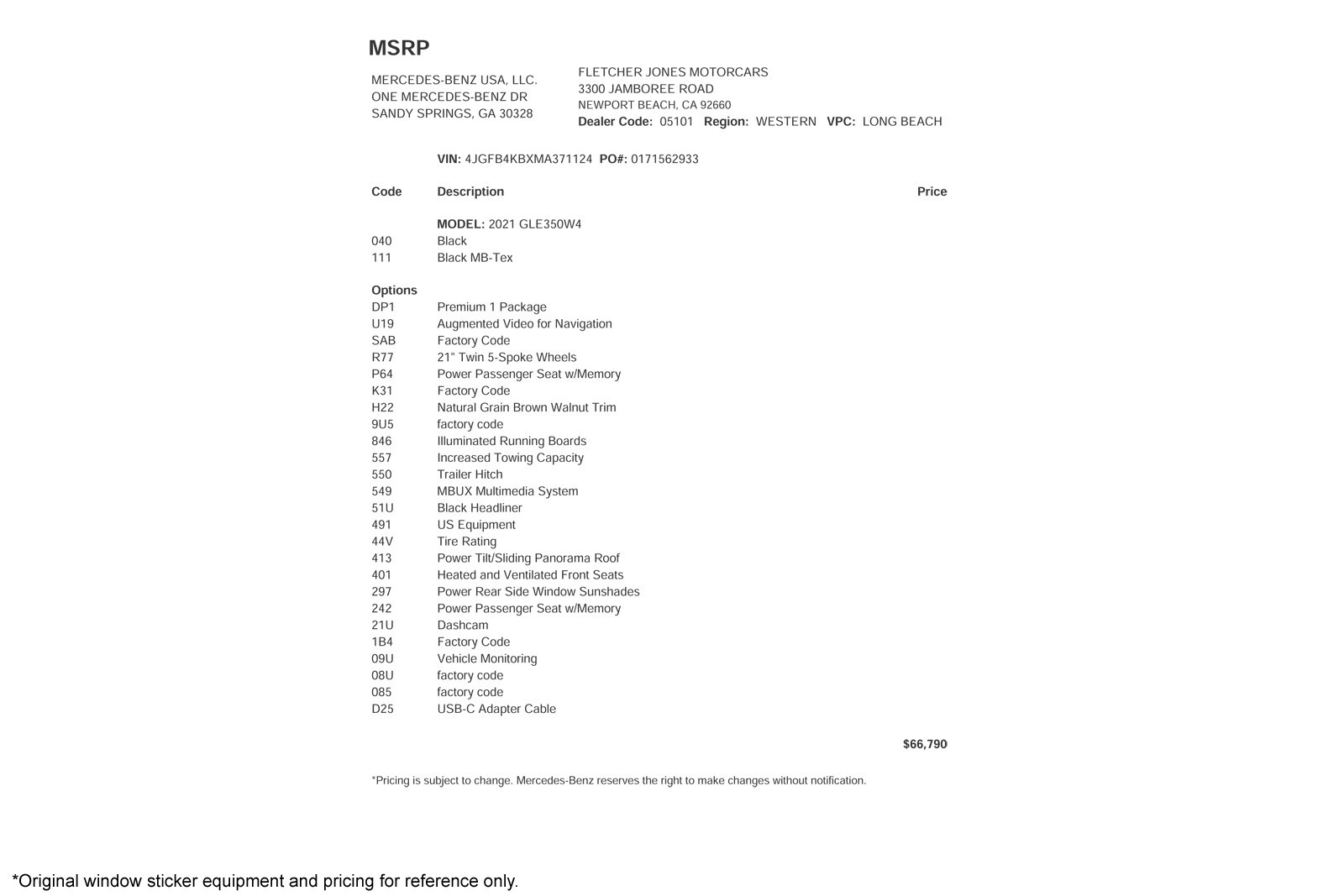 Certified PreOwned 2021 MercedesBenz GLE GLE 350 4MATIC® SUV SUV in