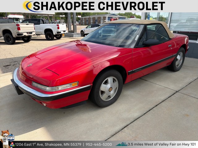 Red 1990 Buick Reatta Convertible Front-Wheel Drive 