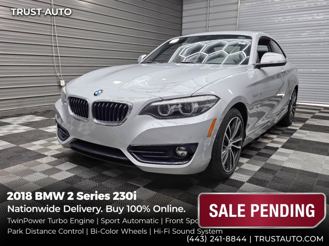 Glacier Silver Metallic 2018 BMW 2 Series Coupe Rear-Wheel Drive 8-Speed Automatic