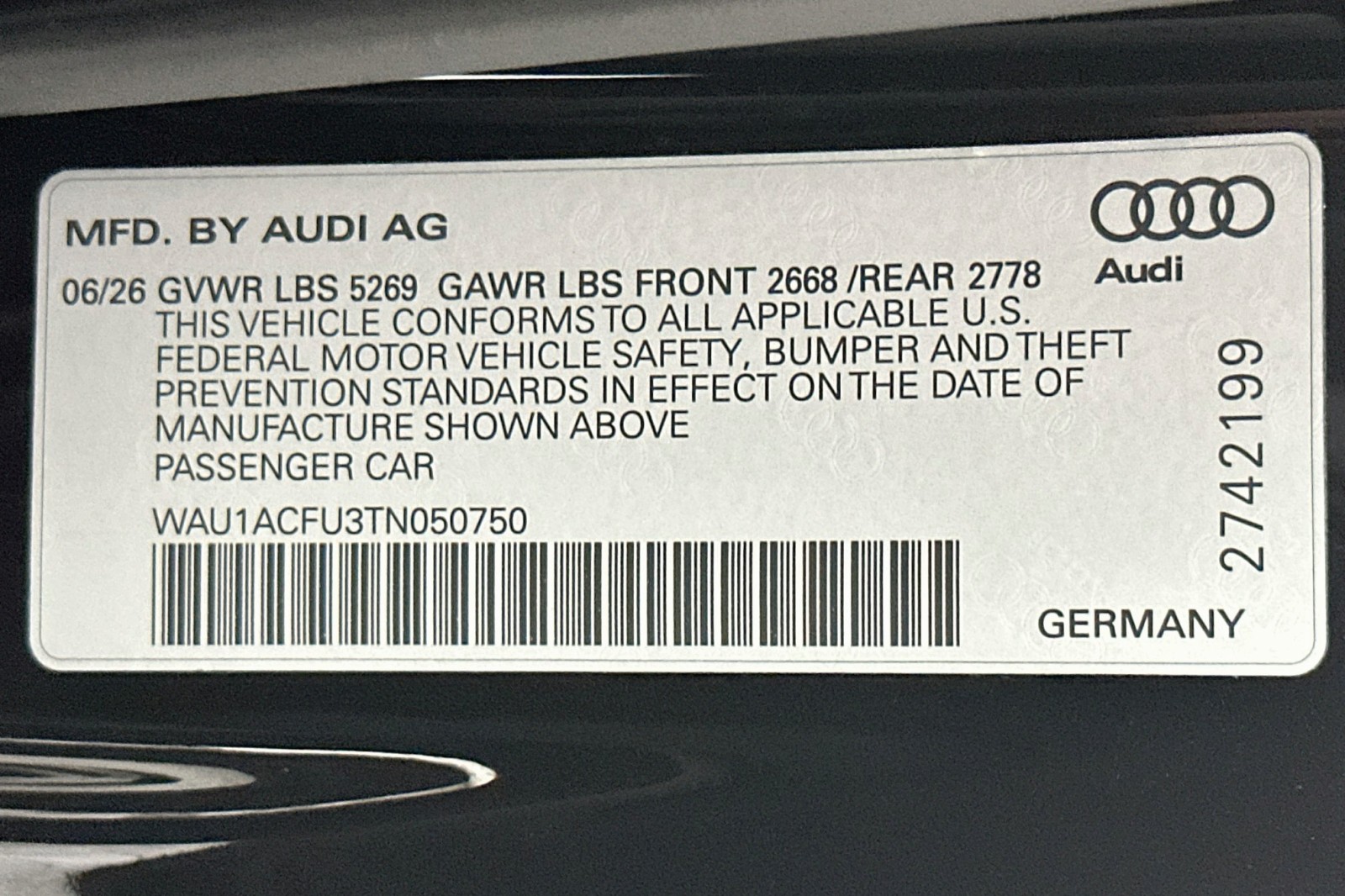 New 2026 Mythos Black Metallic Audi Premium image 17