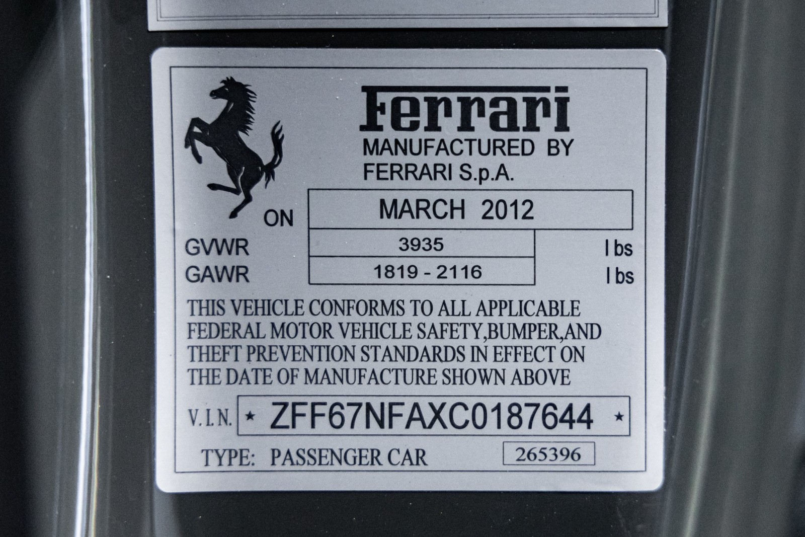 Used Car 2012 Ferrari 458 Italia  For Sale Under $250,000 In Boerne, Texas