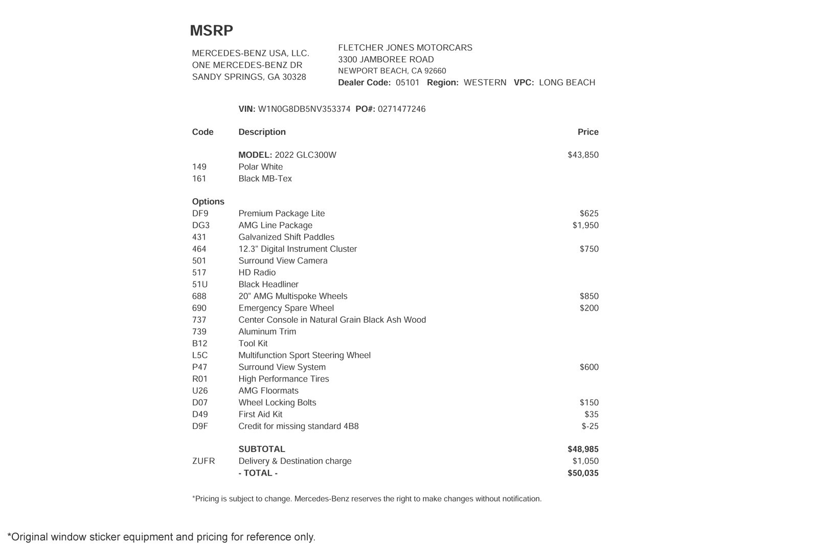 Used 2022 Polar White Mercedes-Benz GLC 300 SUV image 2