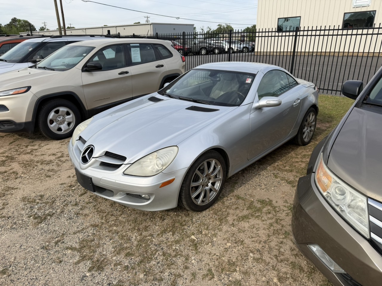 Classic Silver 2005 Mercedes-Benz SLK 350 Convertible Rear-Wheel Drive Manual