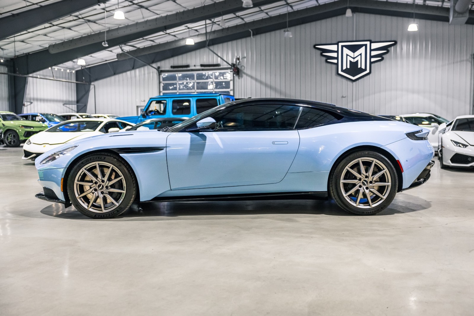 Used Car 2017 Aston Martin Db11  - Frosted Glass Blue Paint - Exterior Black Pack - Premium Audio For Sale Under $110,000 In Boerne, Texas