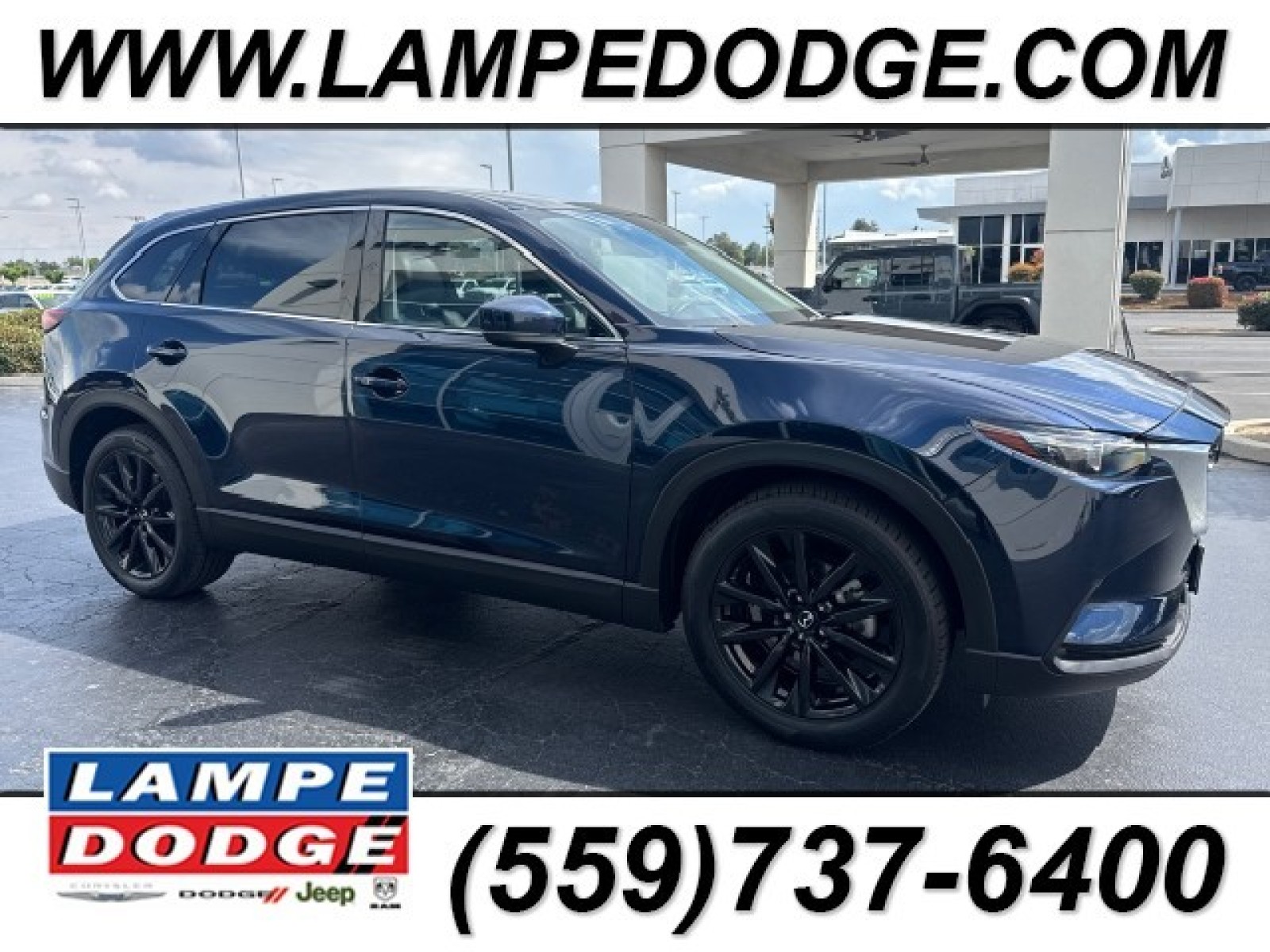 Deep Crystal Blue Mica 2023 Mazda CX-9 Touring Plus AWD SUV / Crossover All-Wheel Drive Automatic