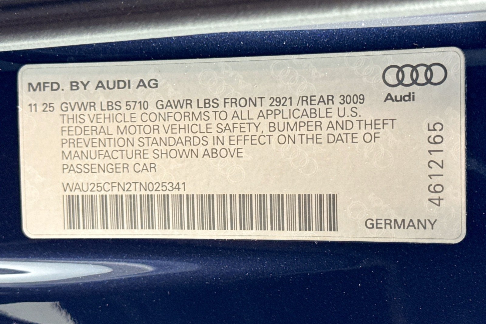 New 2026 FIRMAMENT BLUE Audi Premium Plus quattro image 28