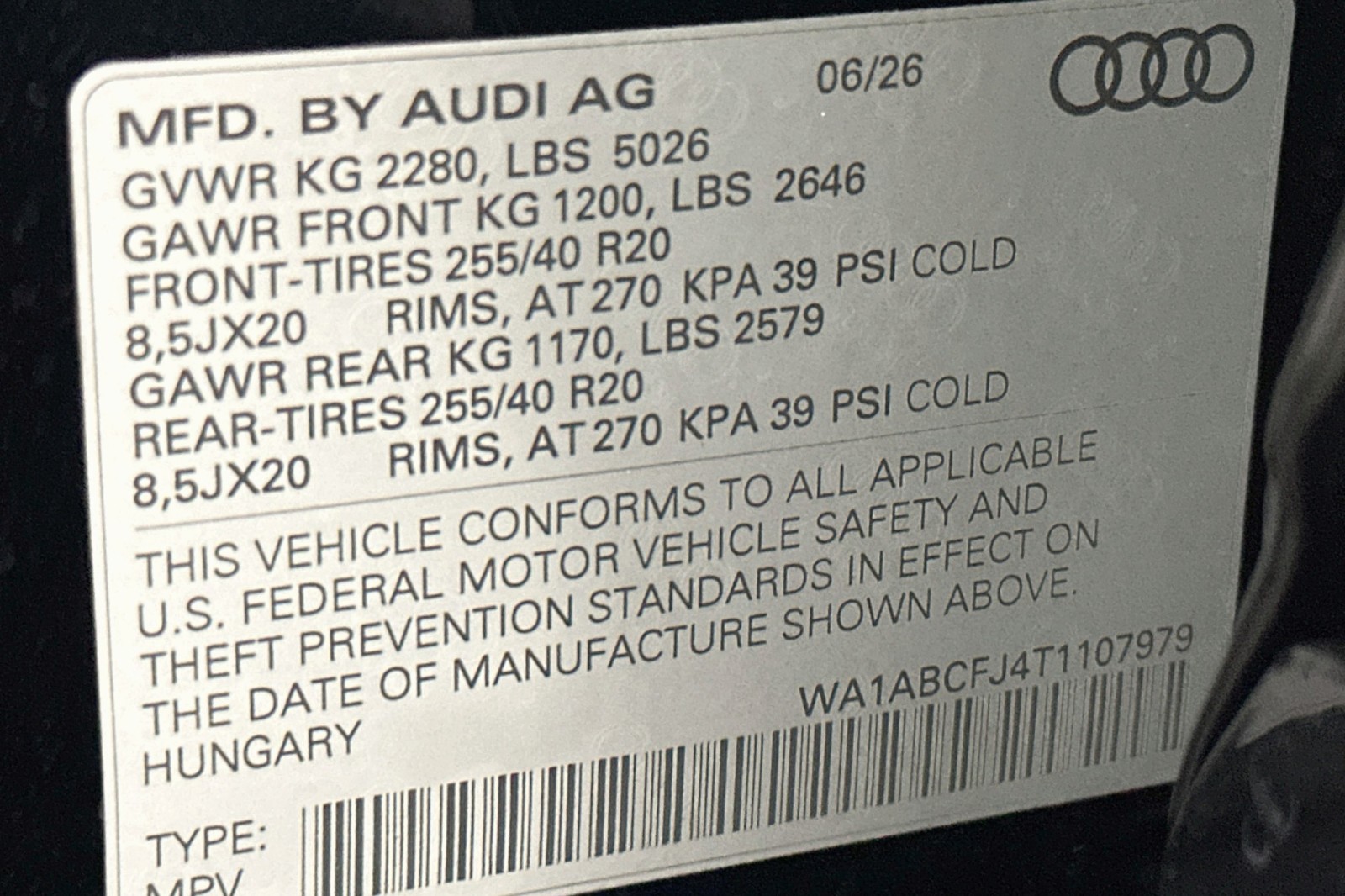 New 2026 Mythos Black Metallic Audi S line image 17