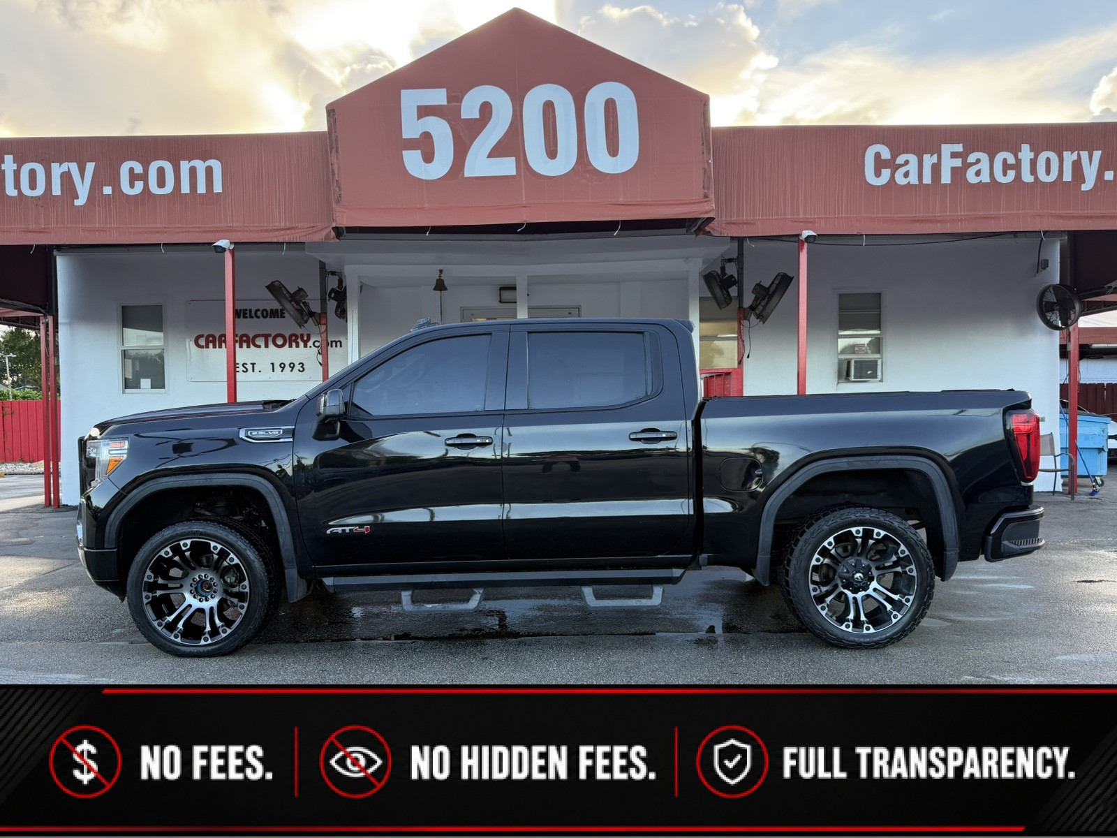 Black 2019 GMC Sierra 1500 Pickup Truck Four-Wheel Drive Automatic