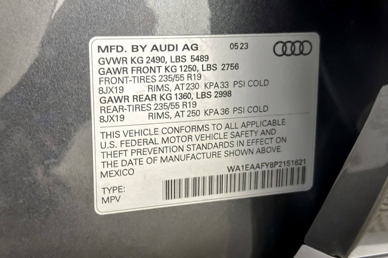Used 2023 Daytona Gray Pearl Effect Audi S line Premium Plus 45 TFSI quattro image 27