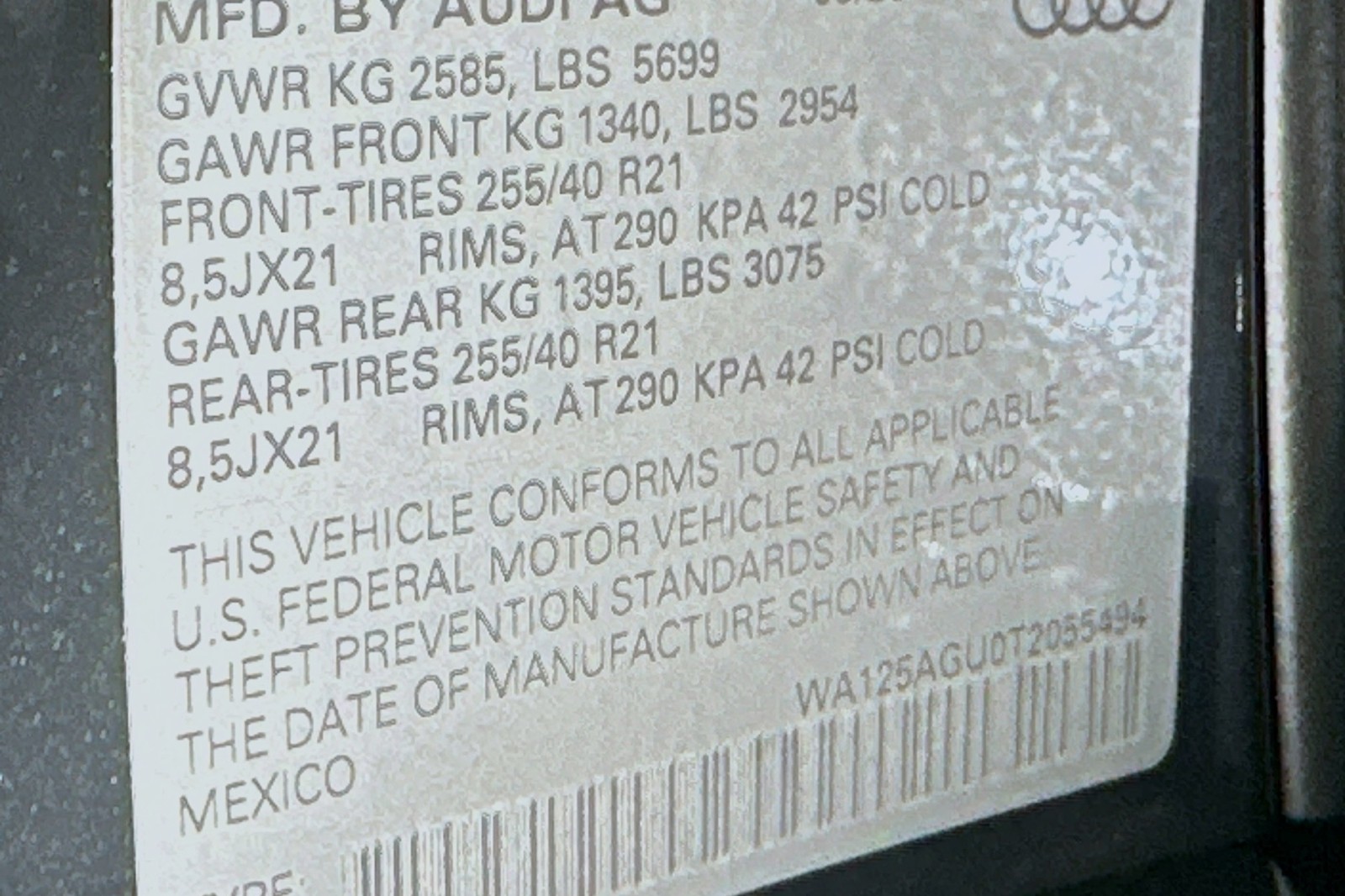 New 2026 Tambora Gray Metallic Audi Premium Plus image 23