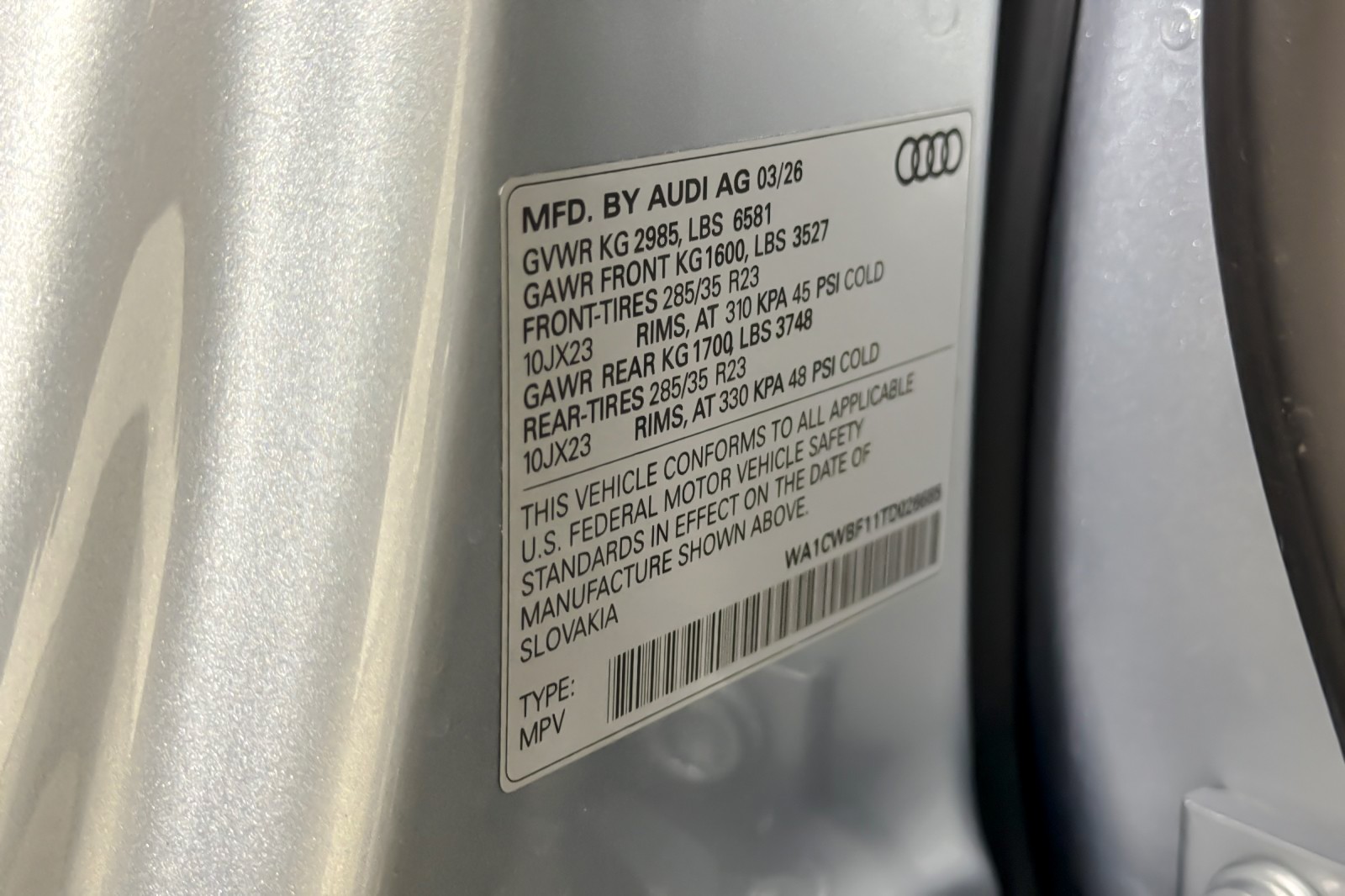 New 2026 Satellite Silver Metallic Audi Prestige quattro image 27