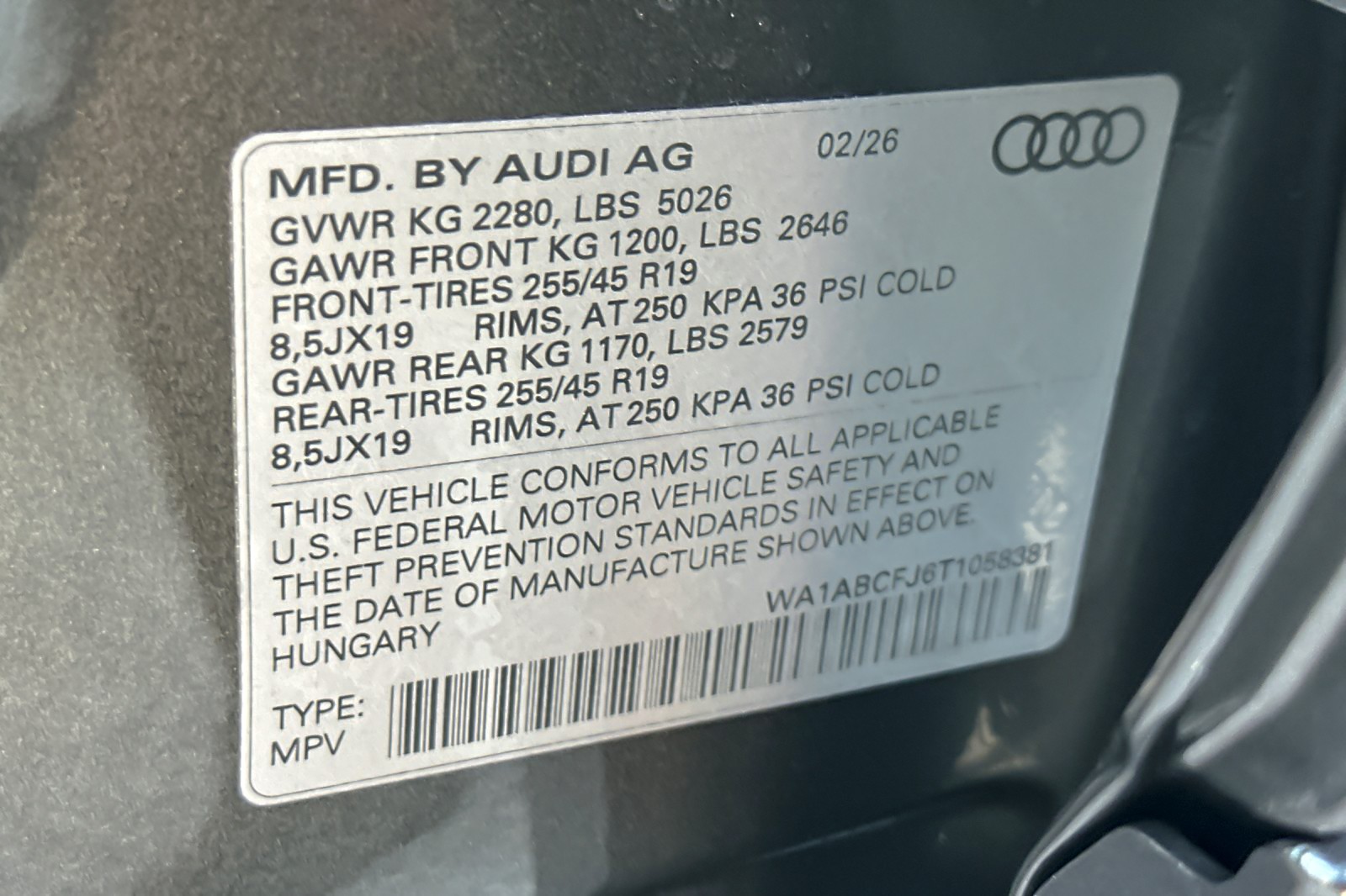 New 2026 Daytona Gray Pearl Effect Audi S line quattro image 27