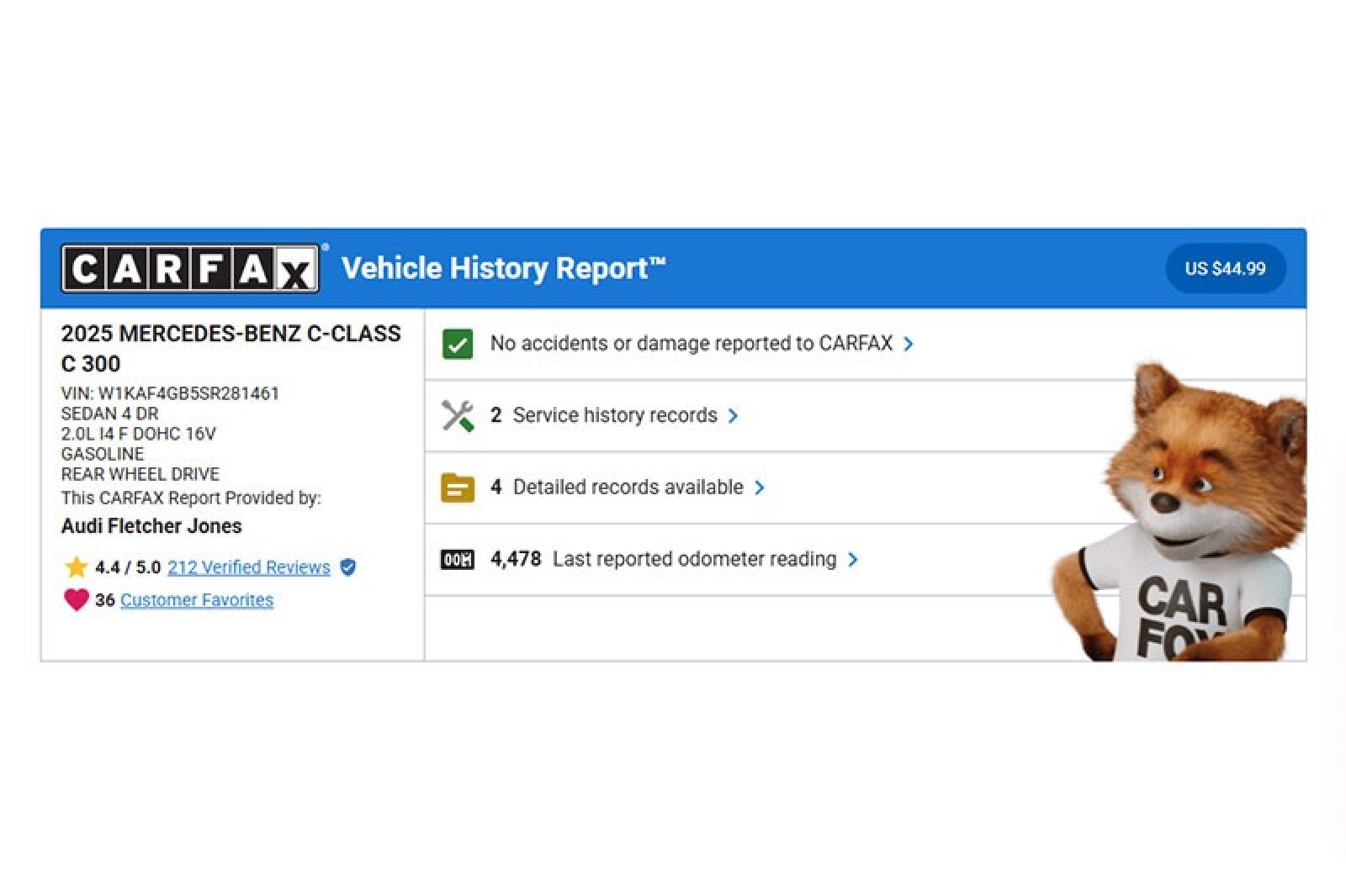 Certified Used 2025 Polar White Mercedes-Benz C 300 Sedan image 3