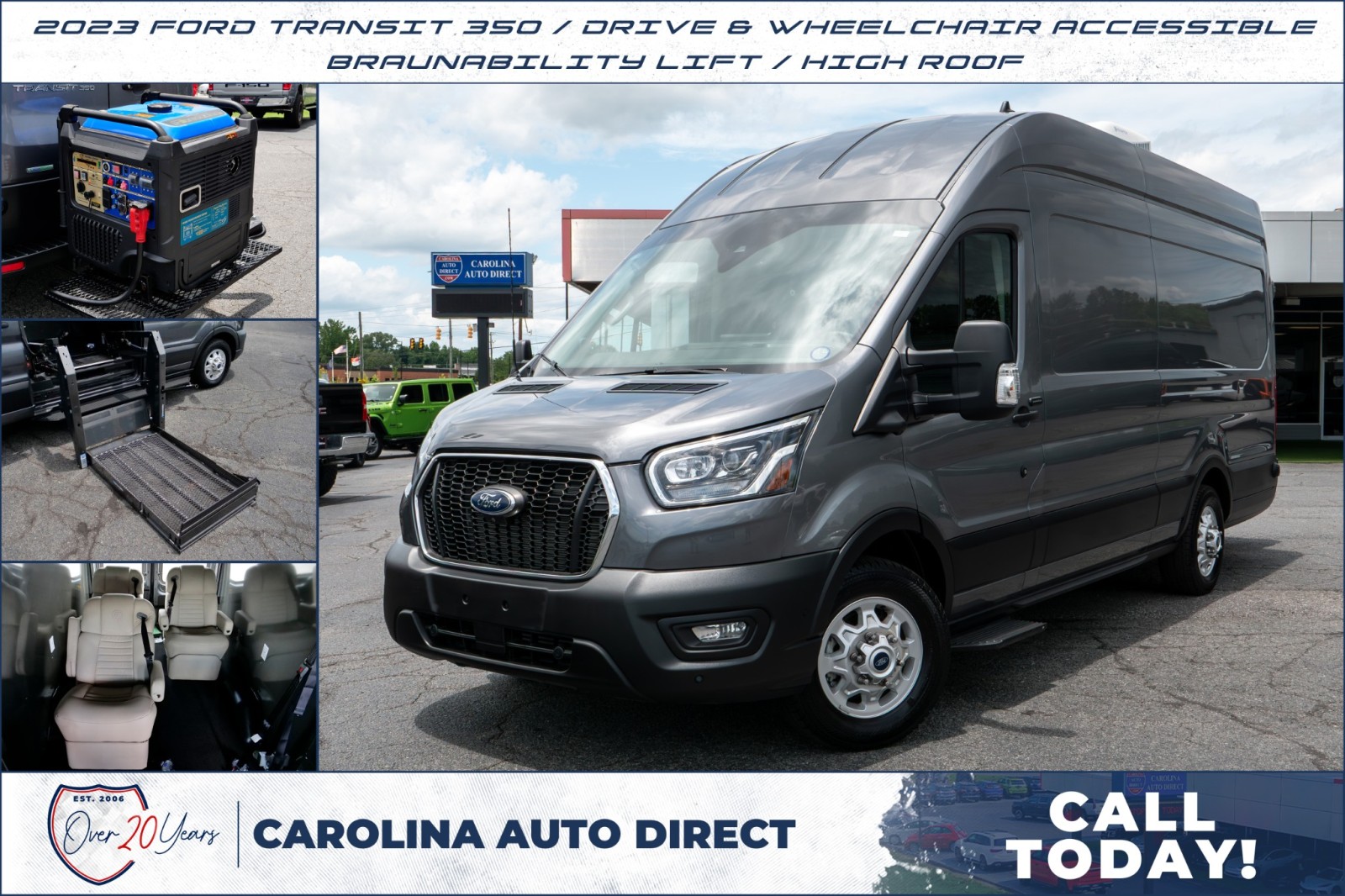 Carbonized Gray Metallic 2023 Ford Transit Cargo Van Rear-Wheel Drive Automatic