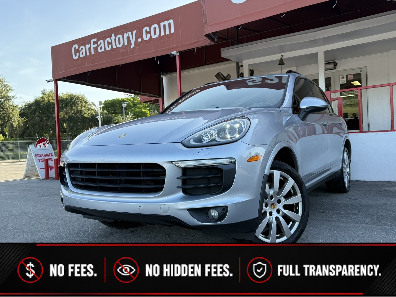 Rhodium Silver 2017 Porsche Cayenne SUV / Crossover  Automatic