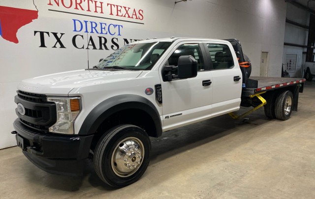 2021  Super Duty F-550 DRW XL 4x4 Diesel Dually Flat Bed Crew Camera Tow Bluetooth in , 