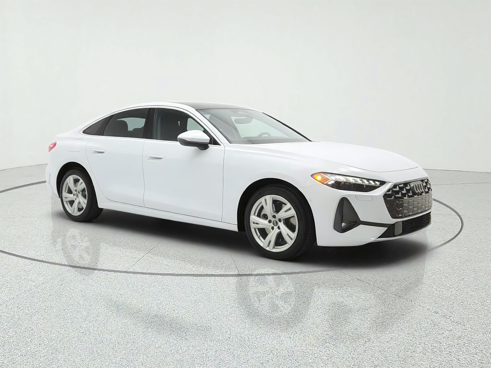 Used 2025 Glacier White Metallic Audi Premium Plus image 3